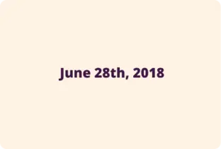GA June 28th, 2018
